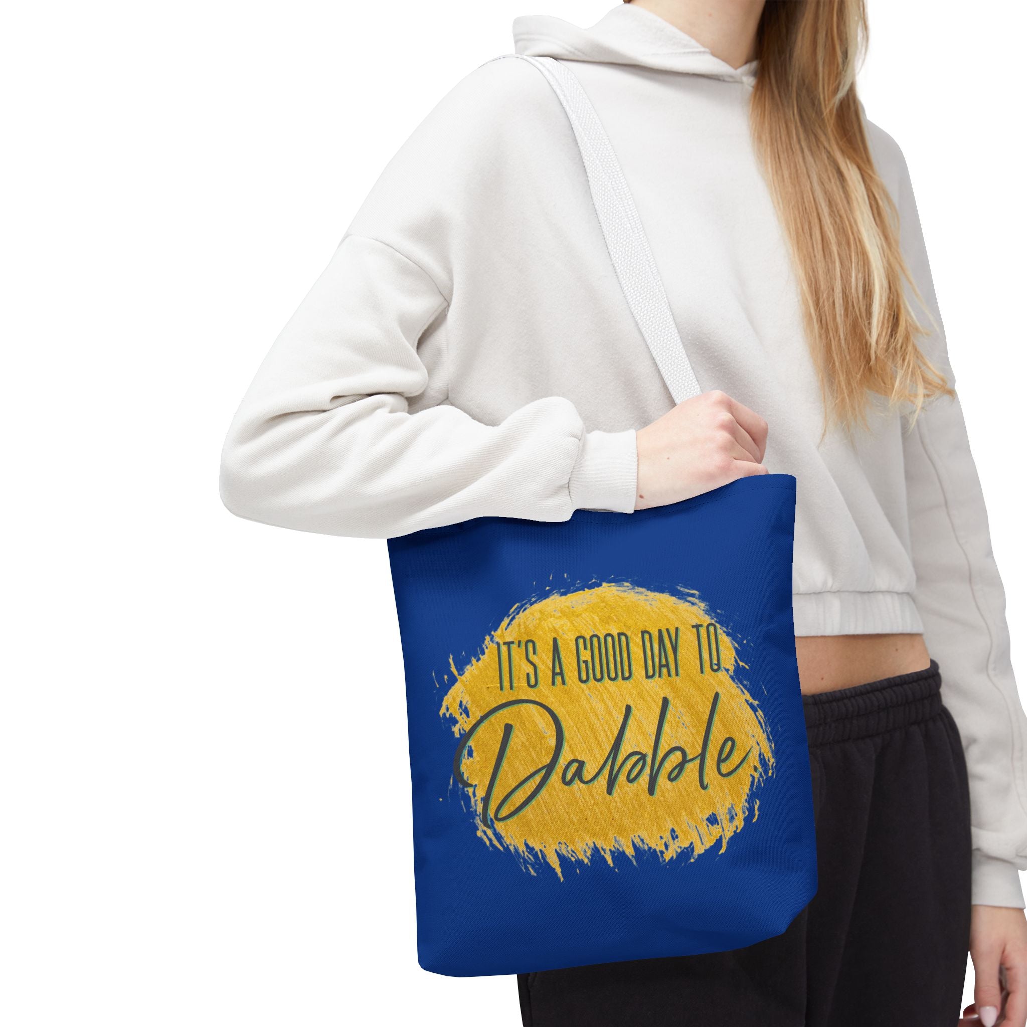 It's a Good Day to Dabble Gold Tote Bag