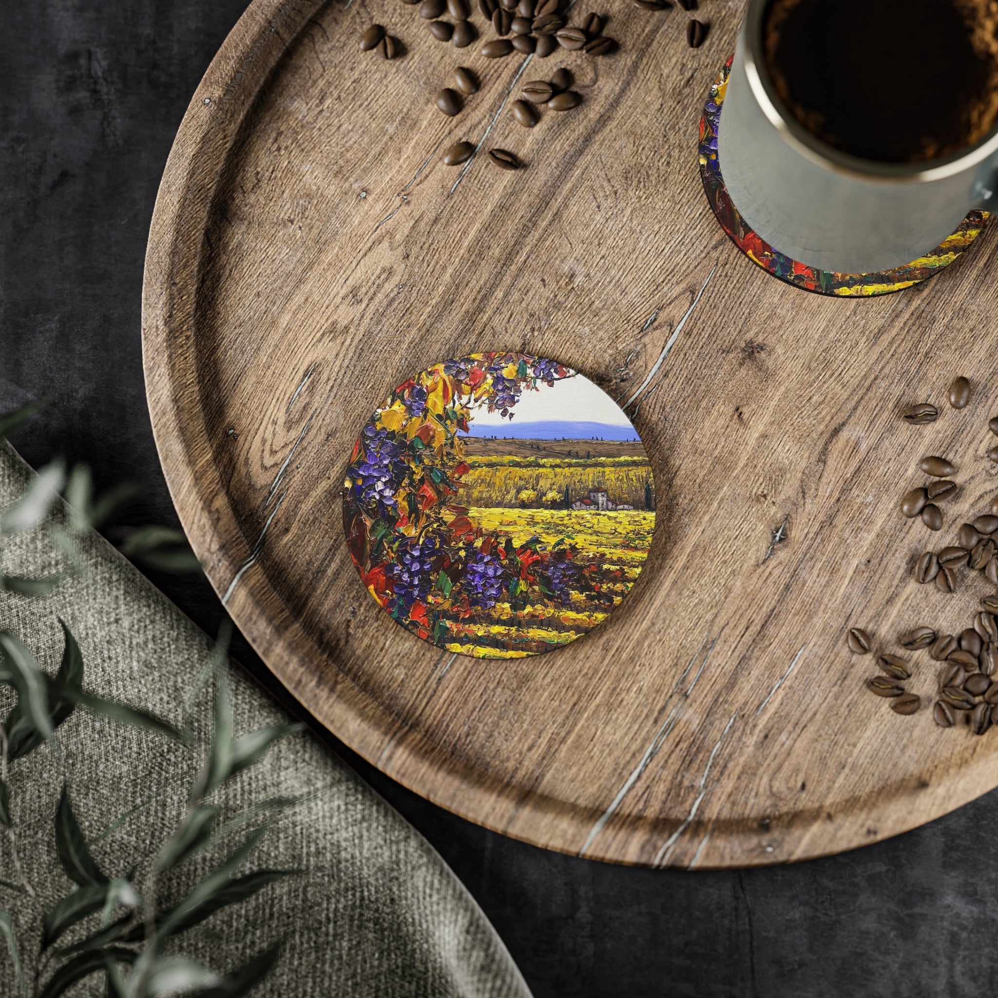 The Harvest Cork Back Coaster