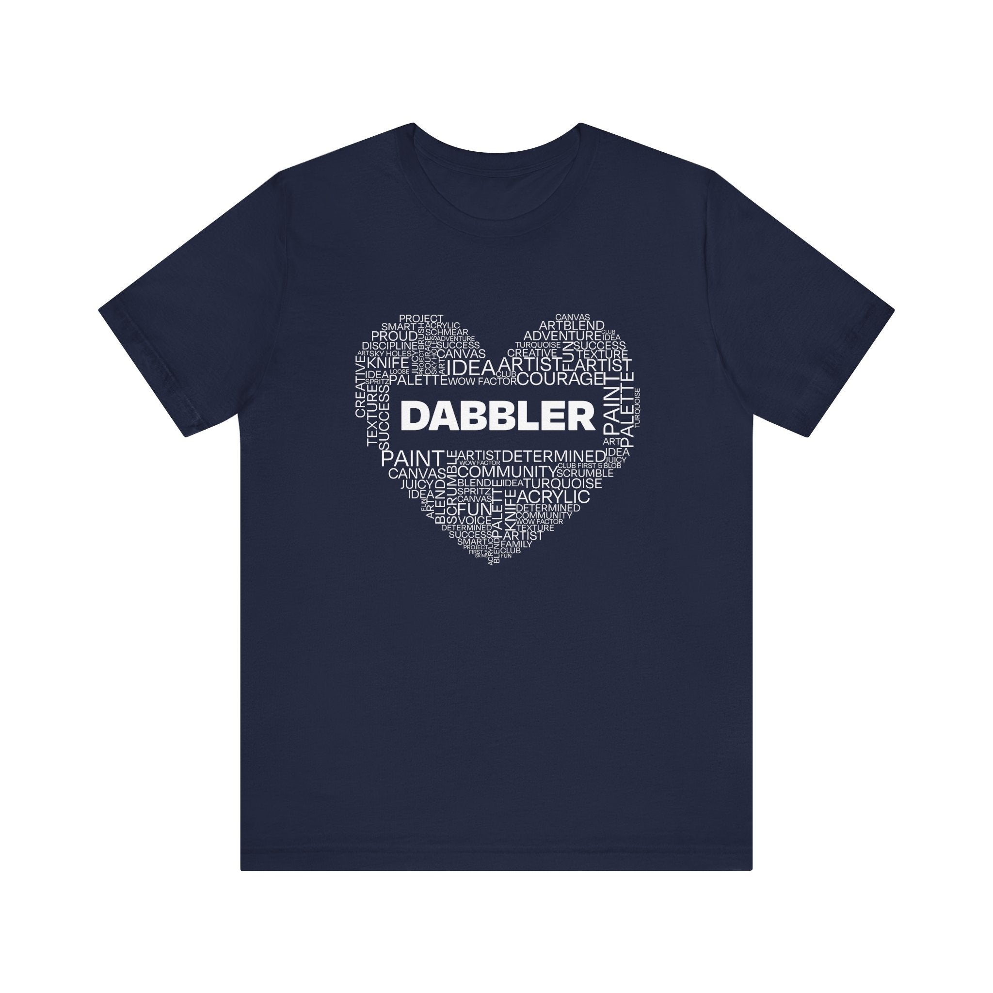 Dabbler Heart Word Art Short Sleeve Tee