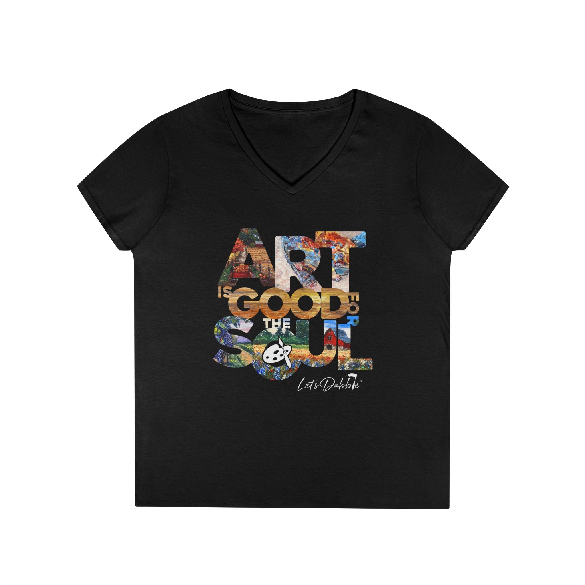 Art is Good for the Soul V-Neck T-Shirt