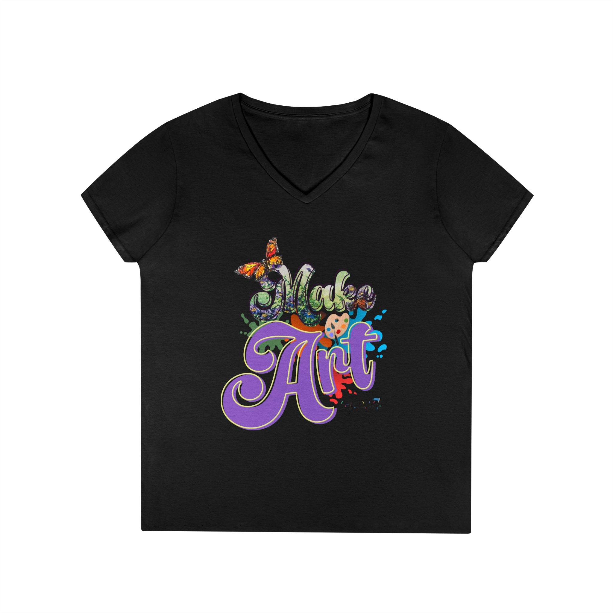 Make Art V-Neck T-Shirt