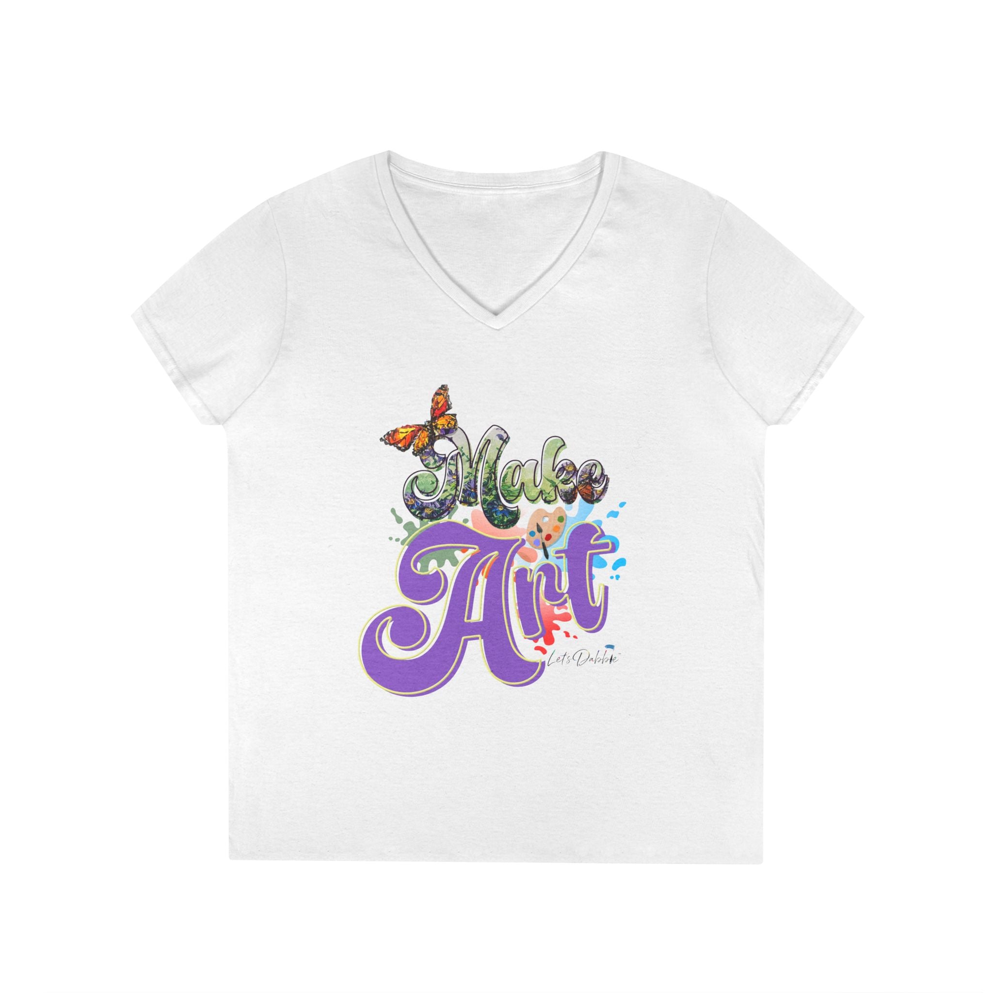 Make Art V-Neck T-Shirt