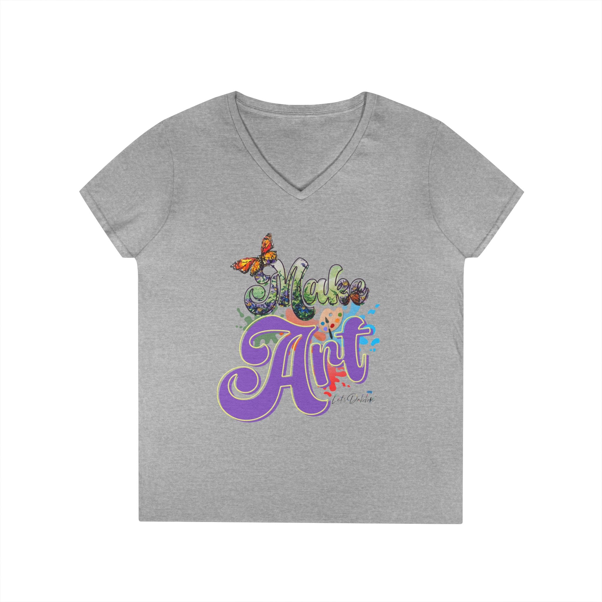 Make Art V-Neck T-Shirt