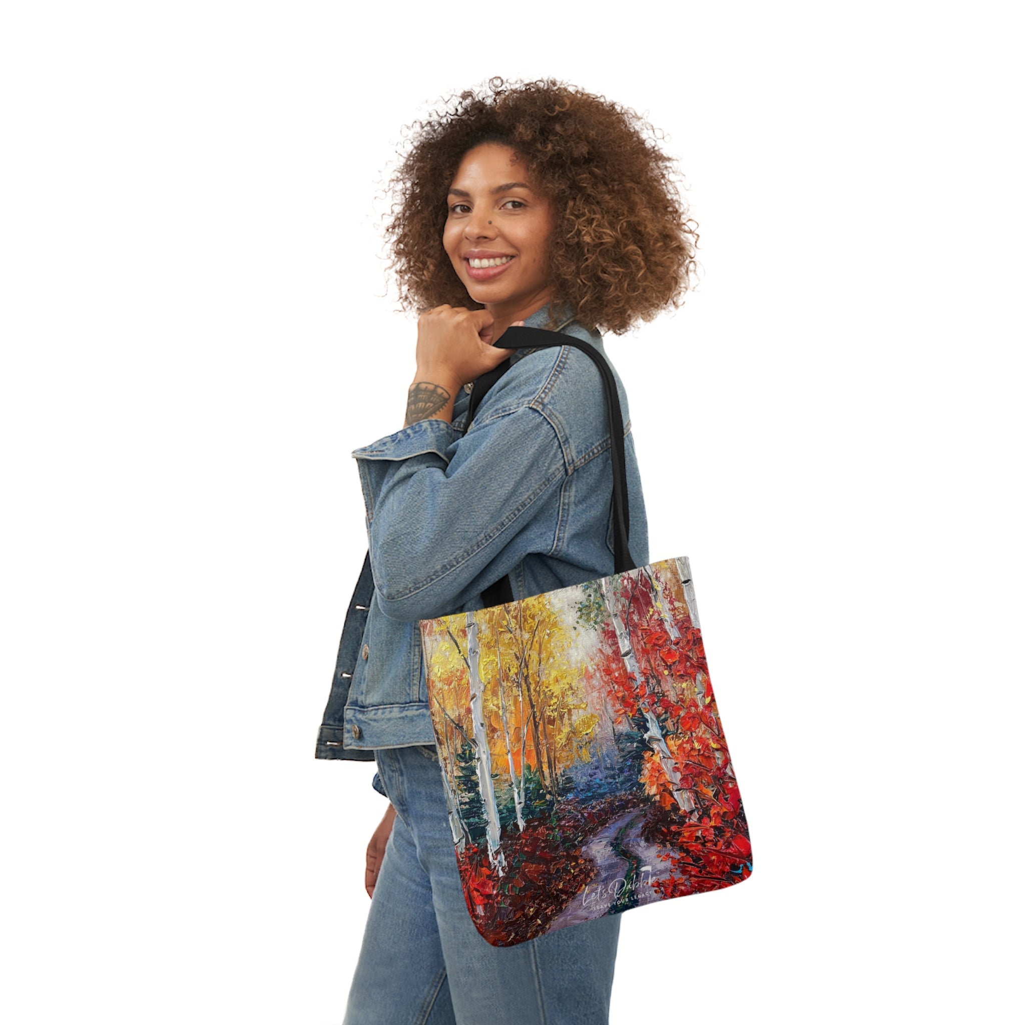 Misty Road Tote Bag