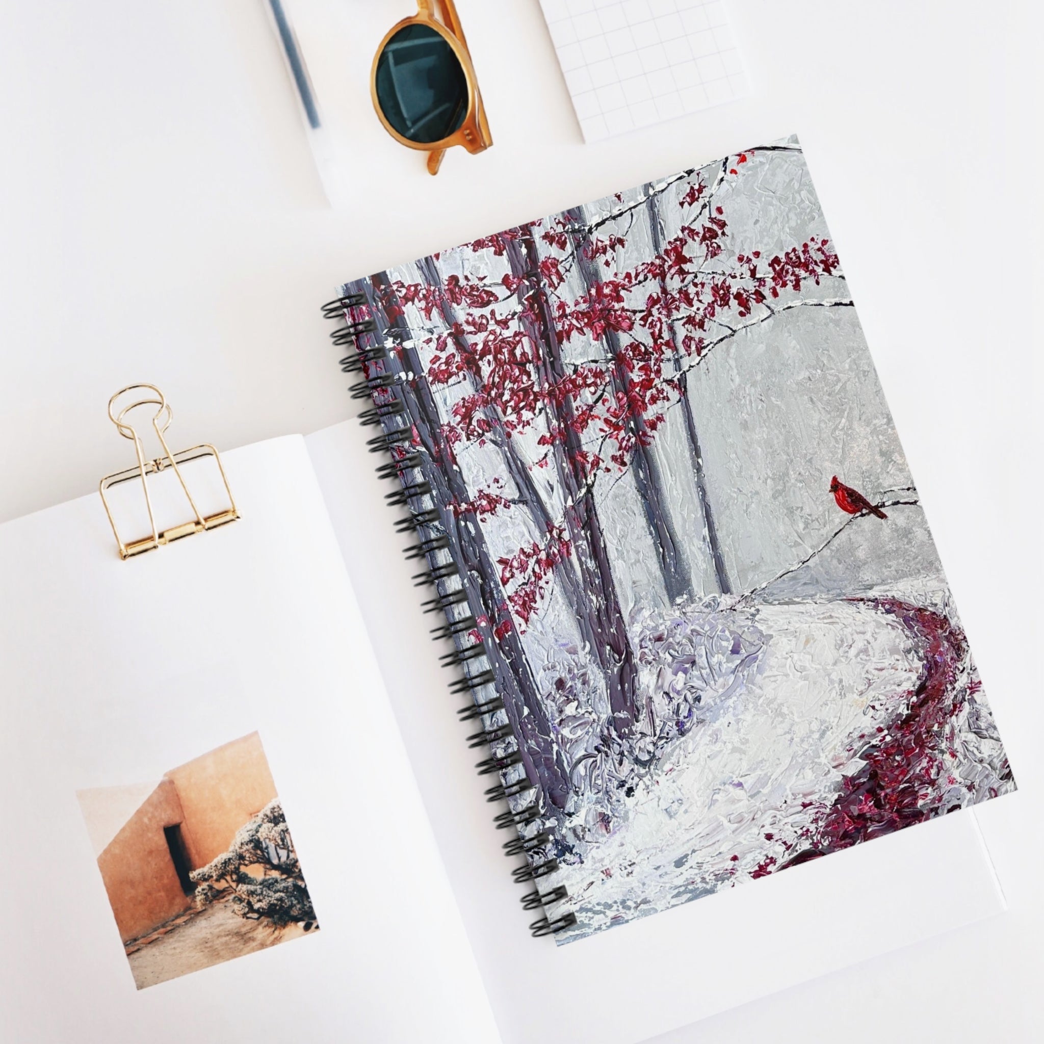 Winter Cardinal Notebook