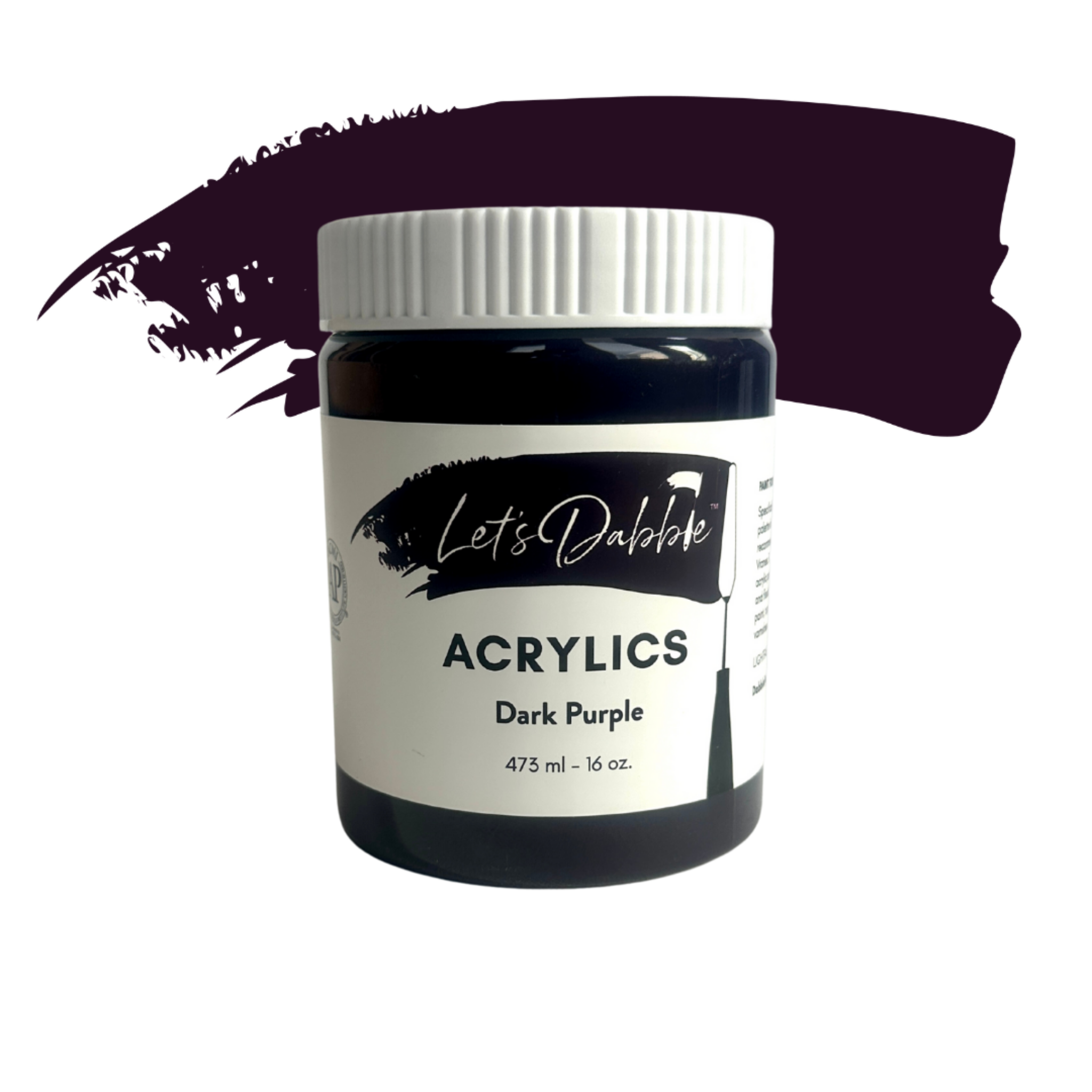 Dark Purple 16 oz | Thick & Creamy Acrylic Paints for Artists | DabblePaints™️