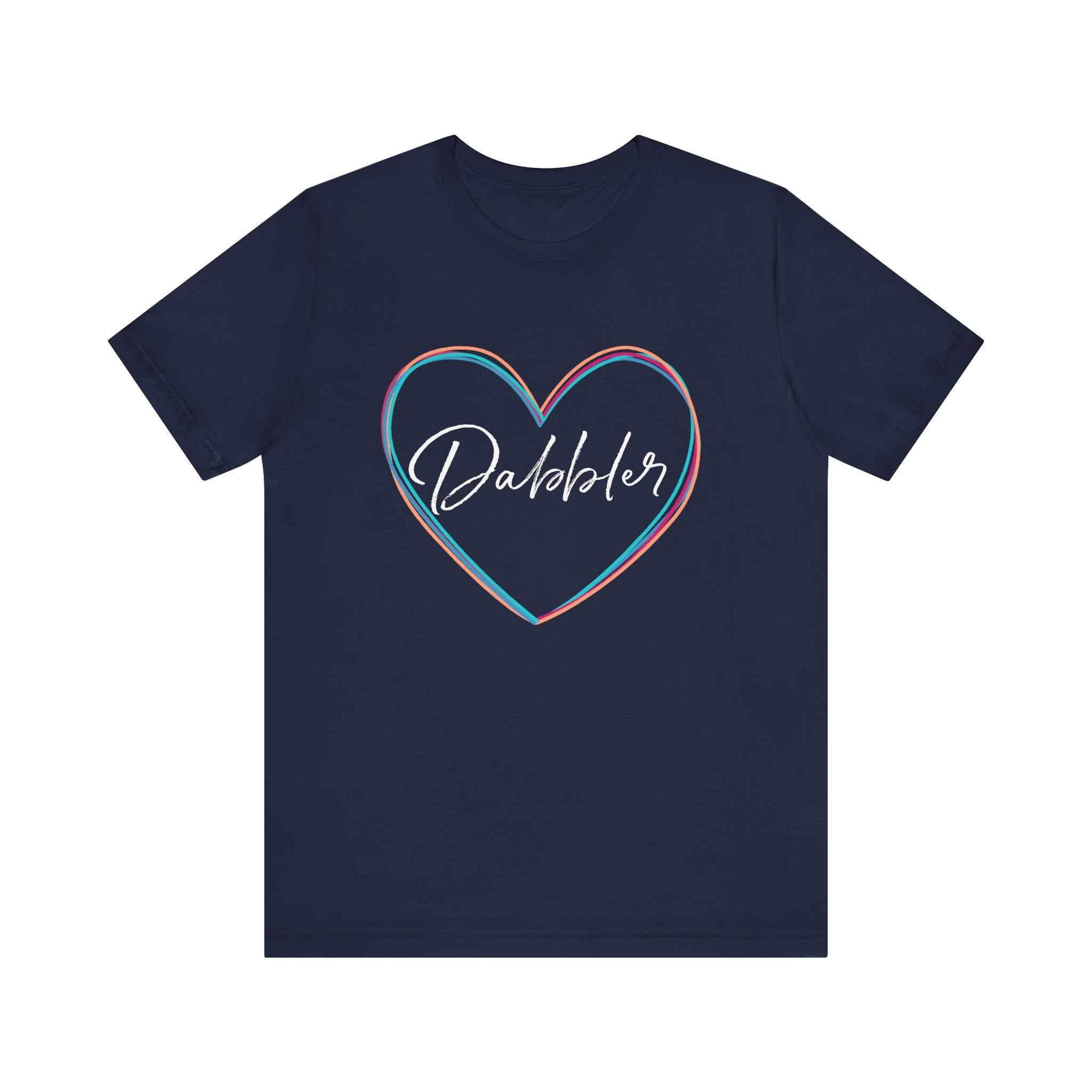 Colorful Dabbler Heart Short Sleeve Tee