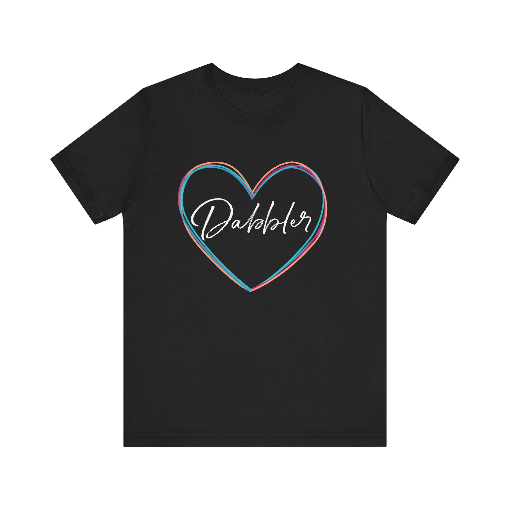 Colorful Dabbler Heart Short Sleeve Tee