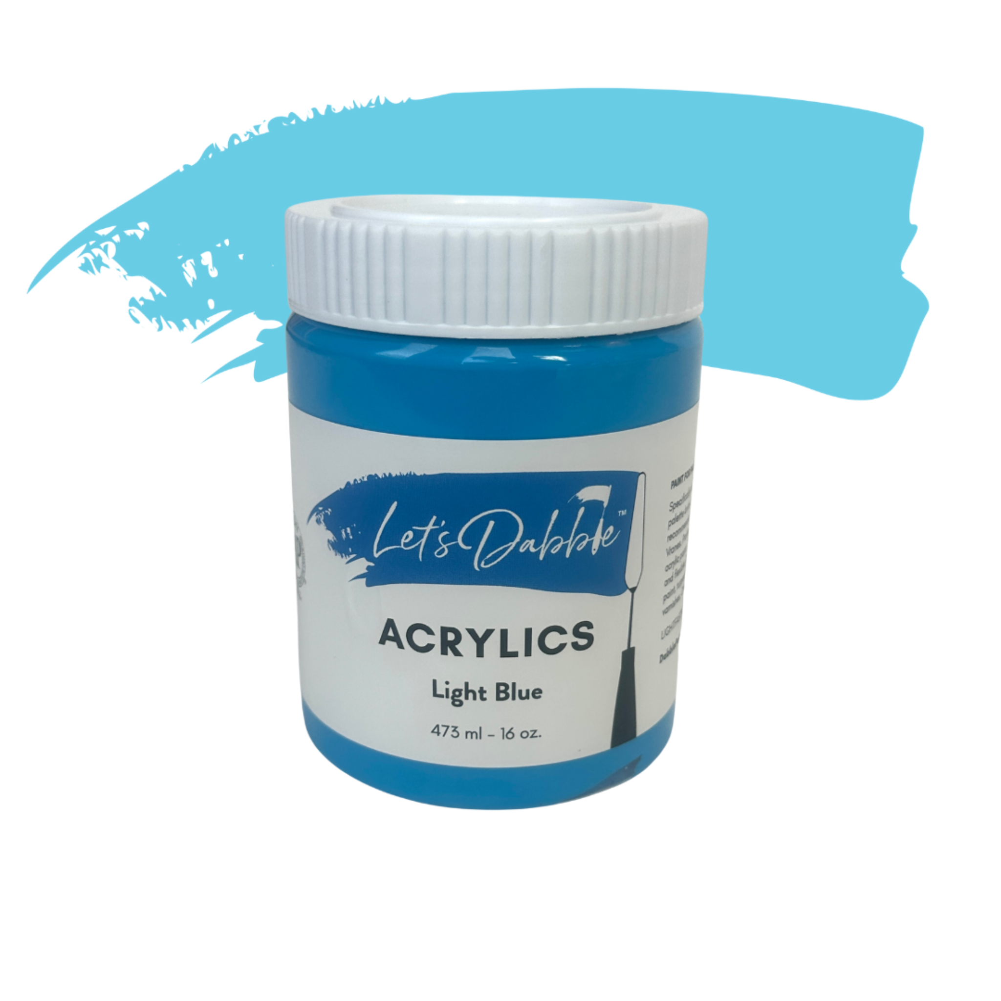 Light Blue 16 oz | Thick & Creamy Acrylic Paints for Artists | DabblePaints™